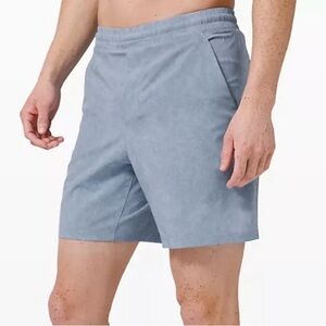 Lululemon Pace Breaker Lined Short 7" Gravel Dust Chambray Multi size Medium